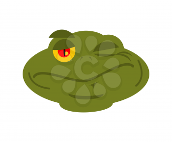 Frog Winks emoji. toad Avatar happy amphibious. Emotion Reptile Face