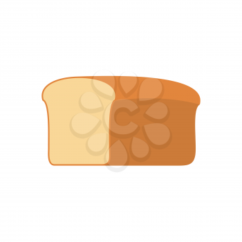 Bread isolated. piece of bread on white background

