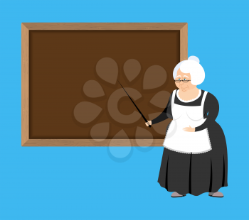 Old teacher and school board. pedagogue grandmother. Governess retired

