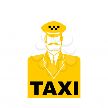 Taxi driver icon cabbie sign. cabdriver symbol. Vector illustration
