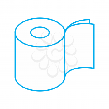 Toilet paper two layers roll icon. Symbol for packing. Vector illustration