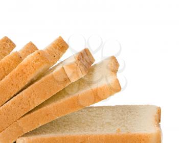 isolated bread on white background