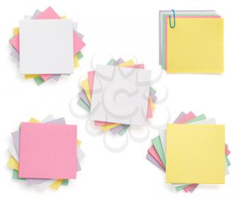 note paper isolated on white background