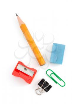 office supplies isolated on white background