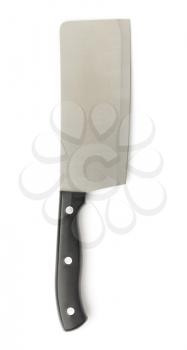 meat cleaver knife isolated on white background