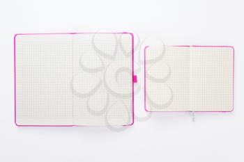 paper notebook or note pad book at white background