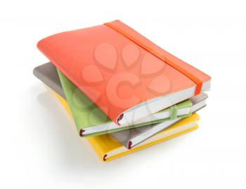 notebook and pad isolated at white background