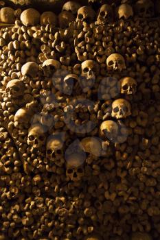 Catacombs of Paris. buried underground for more than 6 million people.
