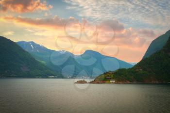 scenic landscapes of the northern Norwegian fjords. 