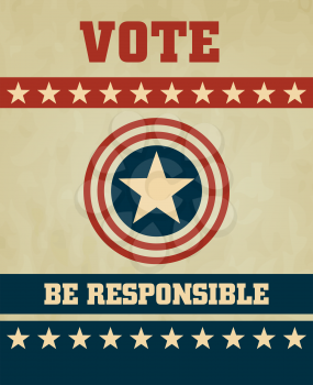Voting Symbols vector design presidential election 2012