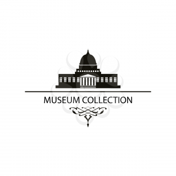 House Museum Icon Vector