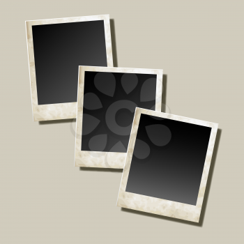 Photo card frame vector