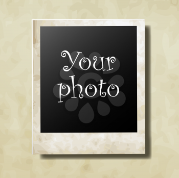 Photo card for your photo vector