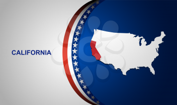 California map vector background