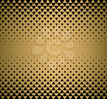 halftone effect gradients, gold and black vector background