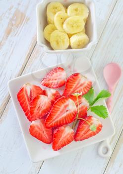 strawberry and banana