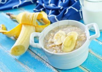 oat flakes with banana
