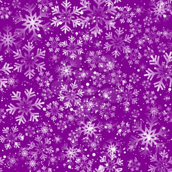 Vector illustration. Abstract Christmas snowflakes background. Blue color