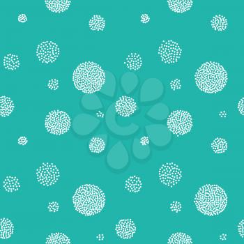 Vector Abstract retro  seamless with circle. Dot pattern. Wrapping paper