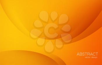 Abstract colorful vector background, orange color banner with smooth line and shadow. Template for design brochure, website, flyer. Minimal landing page
