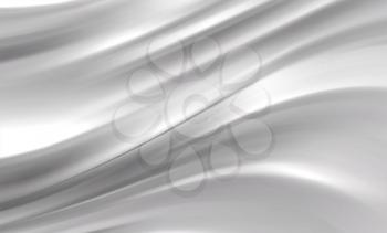 Smooth elegant white silk or satin texture abstract background. Luxurious background design