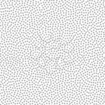 Grayscale stipple seamless pattern. Vibrant modern background of minimalist style. Stipplism effect. Halftone gradient effect. Gray dots background