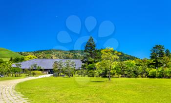 Grounds of Nara Park in Kansai Region of Japan