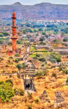 Panorama of Devagiri Fort in Daulatabad - Maharashtra, India