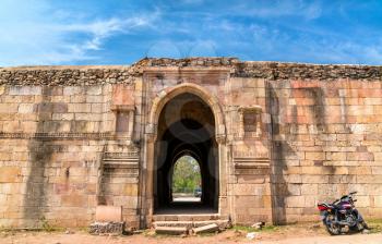 Mandvi Custom House at Champaner-Pavagadh Archaeological Park. A UNESCO world heritage site in Gujarat, India