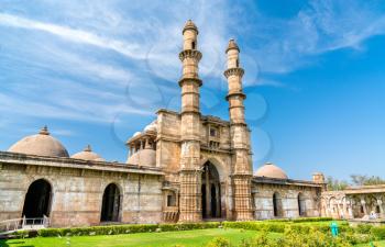 Jami Masjid, a major tourist attraction at Champaner-Pavagadh Archaeological Park - Gujarat state of India