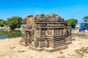 Lakulish Temple and Chhashiyu Lake at Pavagadh Hill - Gujarat state of India