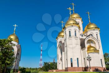 All Saints Church on Mamayev Kurgan in Volgograd, Russian Federation