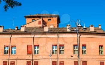 Buildings in the city centre of Ferrara - Italy