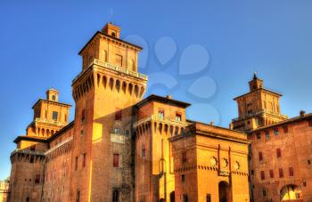 Castello Estense or castello di San Michele in Ferrara - Italy