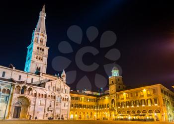 Cathedral and Town Hall of Modena - Italy