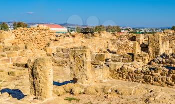 Ancient ruins in Paphos Archaeological Park - Cyprus