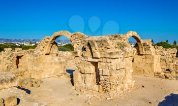 Saranta Kolones, a ruined medieval fortress in Paphos - Cyprus
