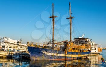 Sailing ship in Paphos Harbour - Cyprus