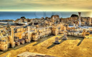 Ruins of Kourion, an ancient Greek city in Cyprus