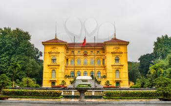 The Presidential Palace of Vietnam in Hanoi
