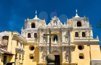 La Merced Church, a baroque church in Antigua Guatemala