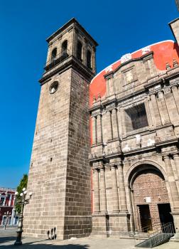 The Templo Conventual de Santo Domingo de Guzman, a Roman Catholic church in Puebla, Mexico
