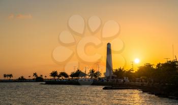 Sunset in Chetumal - the Quintana Roo State of Mexico