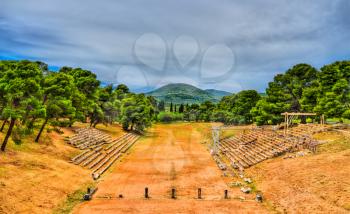 Ancient Stadium of Epidavros, UNESCO world heritage in Greece