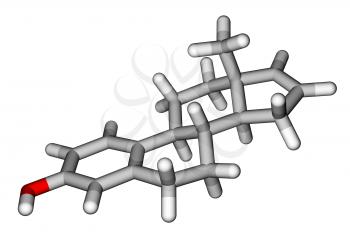 Estratetraenol, a strong female-produced pheromone. Molecular structure