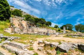 Ruins of the ancient city of Philippi. UNESCO world heritage in Macedonia, Greece