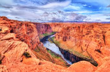 View of the Colorado River in Glen Canyon - Arizona, the United States