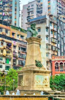 Statue of Vasco da Gama in Macau - China