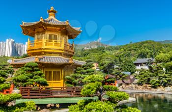Pavilion of Absolute Perfection in Nan Lian Garden, a Chinese Classical Garden in Hong Kong, China