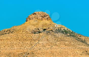 Hill near Tataouine in Southern Tunisia. North Africa